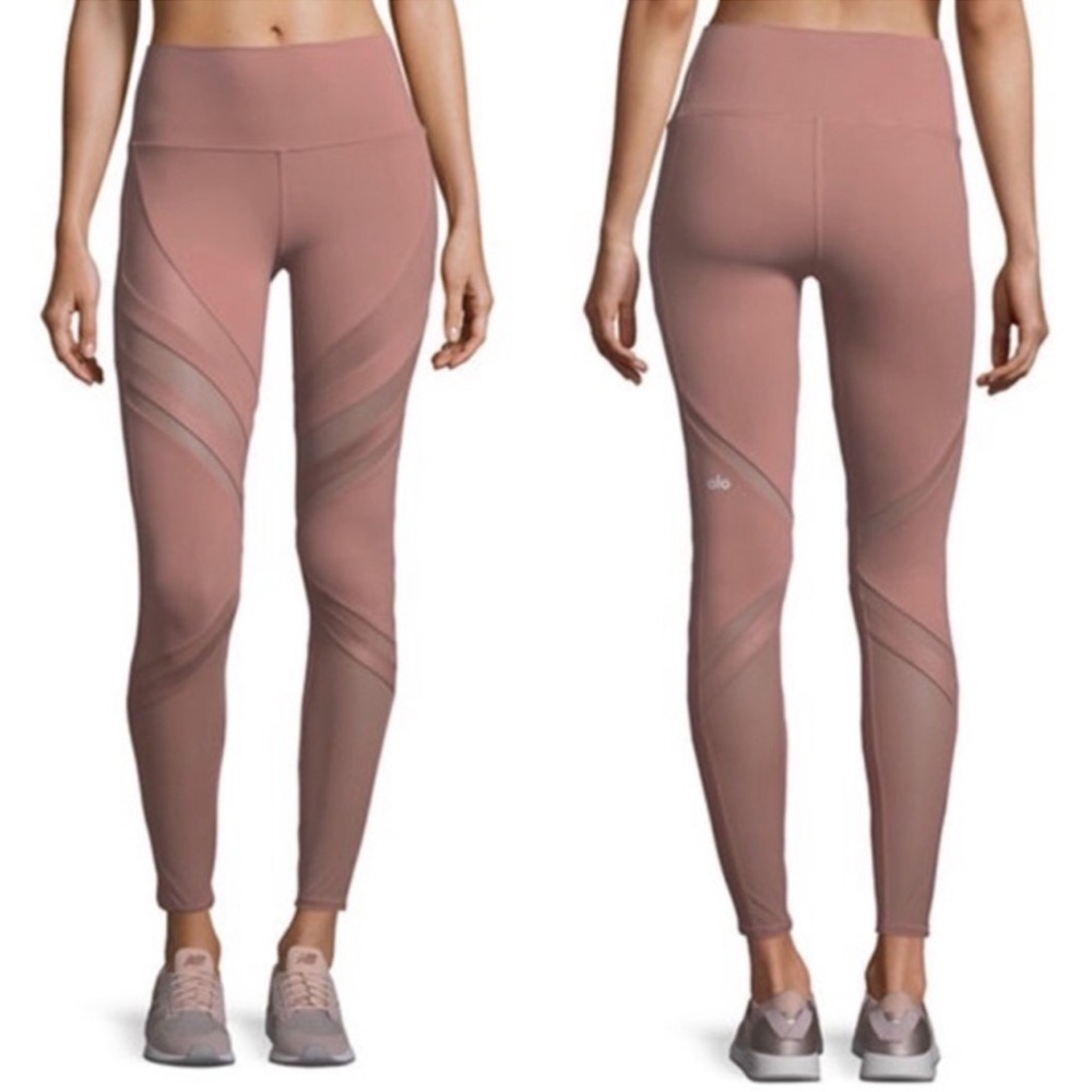 ALO Yoga Women's Mauve High-Rise Leggings